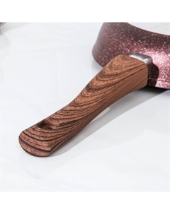 Сковорода Granit ultra, d=28 см, съёмная ручка, антипригарное покрытие, коричневая Kukmara