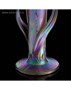 Ваза интерьерная Iris Leaf Glass, h=33 см, стекло Evans atelier