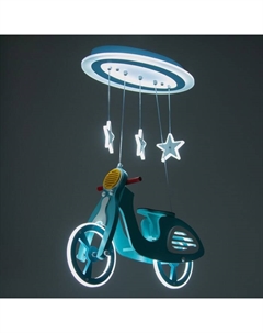 Люстра «Мотоцикл» LED 54 Вт 4000К голубой 57×23×68 см Bayerlux
