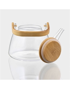 Чайник заварочный «Эко. Бриллиант», 1 л, 17×15×19 см, металлическое сито, стекло Bellatenero