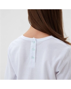 Пижама для девочки (кофта и брюки), цвет белый/мятный, рост 110 см Minaku