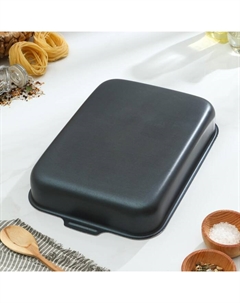 Противень «Экономика», 23×30 см, h= 5,5 см, антипригарное покрытие, цвет синий Белая калитва