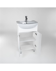 Тумба «Рио 55» 2 створки, 300х485х820 мм, с раковиной ERICA 55 Viant