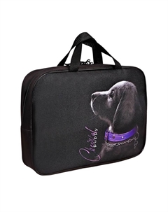 Папка с ручками текстильная А4, 350×270×80 мм, «Собачка» Stavia