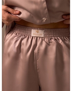 Пижама женская (рубашка, шорты) SL HOME Tensel Home, размер XL, пудровый Sima-land home