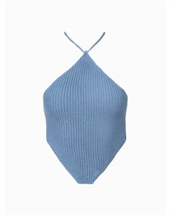 Топ вязаный женский, размер onesize, голубой Mist