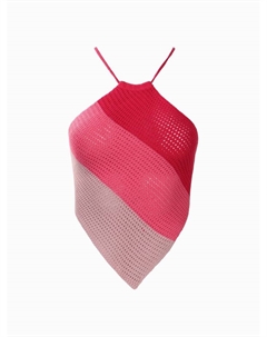 Топ вязаный женский, размер onesize, розовый Mist