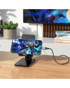 Адаптер UA15, Lightning - HDMI, 2 м, алюминиевый сплав + плетёный провод, серый Hoco