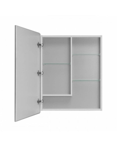 Зеркало шкаф «Лондри 60», 568 мм, цвет белый Aquaton