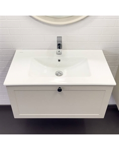 Тумба-умывальник «Ереван-80» серый шёлк, раковина 80E Comforty