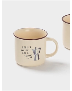 Набор кружек «Время кофе», 4 шт., 420 мл, фарфор, молочный Доляна