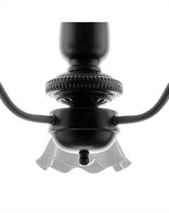 Люстра "Лукреция" 3хЕ27 40Вт чёрно-белый 69х69х37-72 см Bayerlux