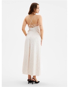 Платье женское макси, размер L, бежевое Mist