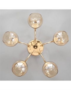 Люстра "Арманд" 5х40Вт Е27 золото 54х54х20см Ritter