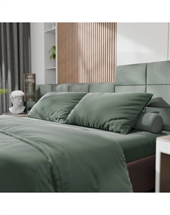 Постельное бельё 2-спальное «», тенсель, оливковое Этель
