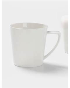 Кружки White Snow, набор 2 шт., 340 мл, фарфор, белые Magistro