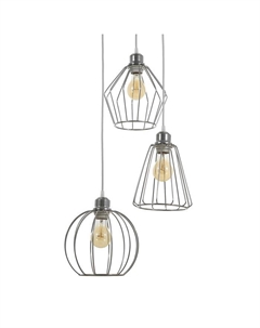 Светильник "Батиста" 3х40Вт Е27 хром 37х37х90см Bayerlux