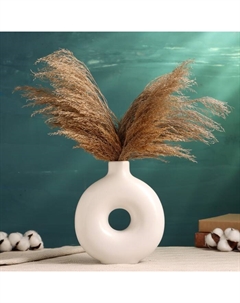 Ваза «Линд», 21×17×7 см, керамика, белая Take it easy