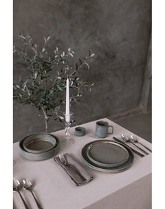 Тарелка Shadow, d=17 см, с бортом 2 см, фарфор, серая Magistro