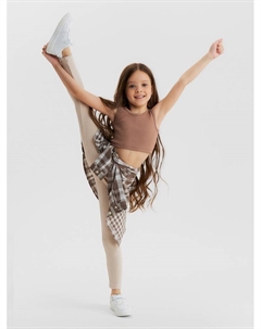 Легинсы (лосины) детские, рост 140 см, бежевые Kaftan