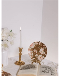 Тарелка WY Pink O'hara, d=27 см, фарфор, коричневая Wilson&young