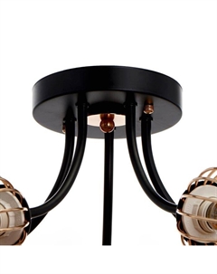 Люстра 673148/5 E27 40Вт черный-золото 54х54х23,5 см Bayerlux