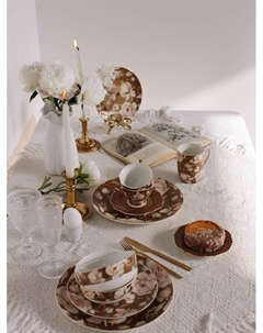 Кружка WY Pink O'hara, 350 мл, фарфор, бежевая Wilson&young