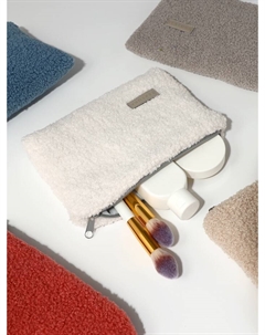 Косметичка дорожная на молнии, цвет белый Textura