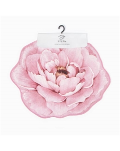 Коврик для ванной «» Bloom with grace, 67×57±2 см, велюр Этель