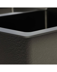 Мойка кухонная AFLORN AF95848F-R, врезная, правая, S=3 и 0.8 мм, 58×48×22 см, сифон, графит Aflorn