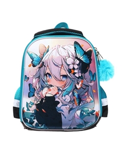 Рюкзак каркасный, 35×26×13,, девочка EVA, зелёный Seventeen