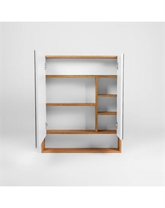 Зеркало - шкаф для ванной комнаты «Мальта 60», правый/левый, 5 полок, 600×134×850 мм, цвет дуб вотан Viant