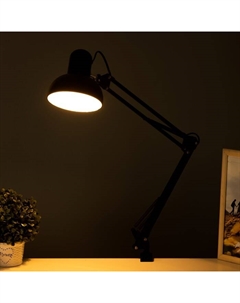 Лампа настольная на шарнире 800 «Крус, чёрная» E27 40W Risalux