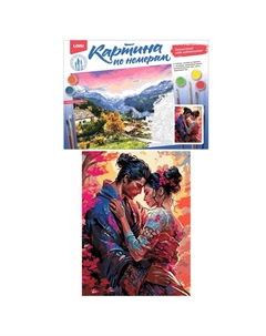 Картина по номерам «В цвете сакуры», на картоне, 28,5 × 38 см Lori