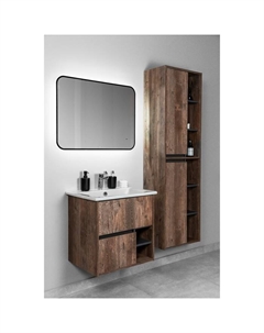 Тумба «Люксембург» 2 ящика, 446х556х560 мм, подвесная, цвет дерево, с рак. Элина 60 Viant