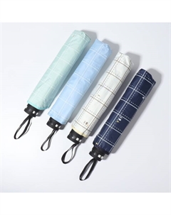 Зонт механический «Точки», эпонж, 4 сложения, 10 спиц, R=53/61 см, d=122 см, МИКС Qf