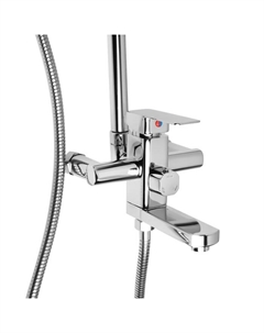 Душевая система Istok life Standard=0402.407, однорычажный, лейка, тропический душ, хром