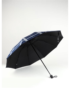 Зонт механический «Клетка», эпонж, 4 сложения, 10 спиц, R=54/60 см, d=108 см, МИКС Qf