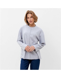 Лонгслив женский : Basic line цвет серый размер 52 Minaku
