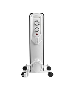 Обогреватель Centek CT-6206, масляный, напольный, 2000 Вт, 20 м², 9 секций, белый
