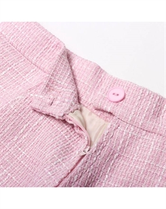 Юбка мини твидовая женская, размер 46, розовая Mist