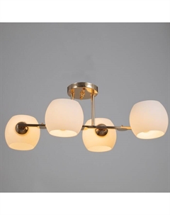 Люстра "Алин" 4х60Вт Е27 золото 57х35х22см Экономсвет