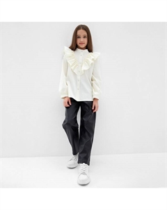 Блузка для девочки цвет молочный, рост 134 см Minaku