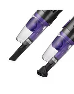 Пылесос Kitfort КТ-5156, вертикальный, 600 Вт, 1.2 л, чёрно-фиолетовый