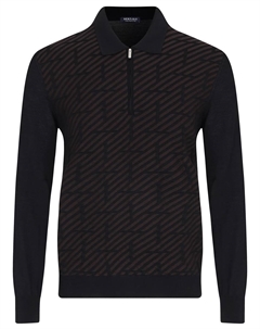 Поло из шерсти и шелка Bertolo luxury menswear