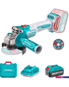 Угловая шлифмашина TAGLI211541 (с 1-им АКБ, кейс) Total