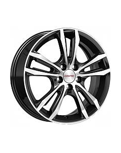 Литой диск Samara 16x6" 5x112мм DIA 57.1мм ET 48мм Алмаз черный K&k