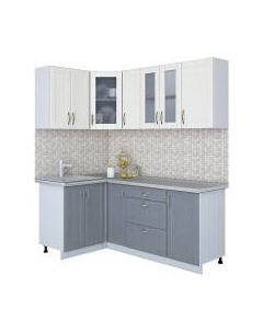 Кухонный гарнитур Интерлиния Мила Крафт 1.2x1.9