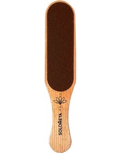 Терка для ног Professional Wooden Wide 100/220 грит / 06-1140 Solomeya