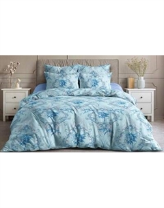 Комплект постельного белья Лунный свет Стандарт Евро 50x70 / 7086-2+7757-11 Ночь нежна